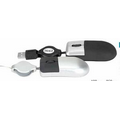 3D Super Mini Optical USB Mouse w/Retractable Cord